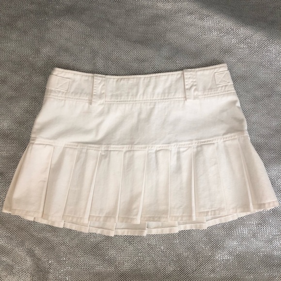 Juicy Couture Vintage Mini Denim Skirt Ivory White Large NWT! - Picture 9 of 9